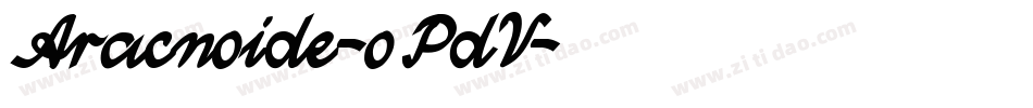 Aracnoide-oPdV字体转换