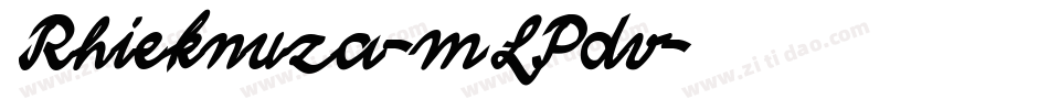 Rhieknuza-mLPdv字体转换