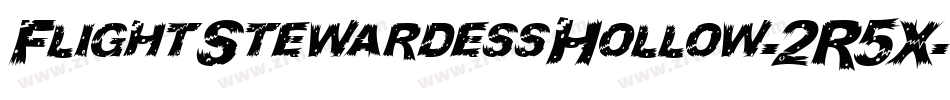 FlightStewardessHollow-2R5X字体转换