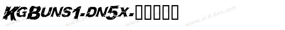 KgBuns1-dn5x字体转换