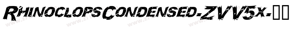 RhinoclopsCondensed-ZVV5x字体转换