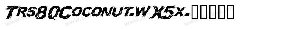 Trs80Coconut-wX5x字体转换
