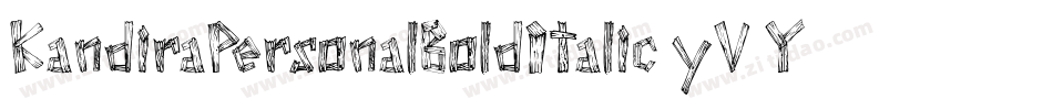 KandiraPersonalBoldItalic-yV2Y字体转换