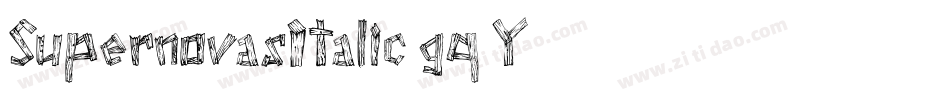 SupernovasItalic-gq2Y字体转换