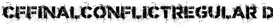 CfFinalConflictRegular-DoW9字体转换