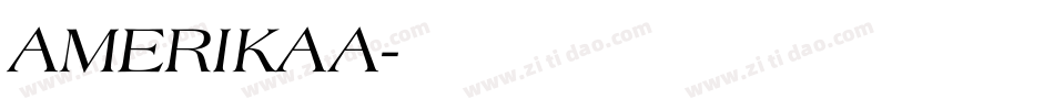 AMERIKAA字体转换