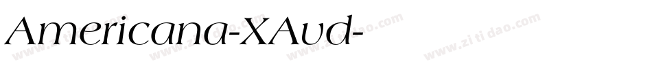 Americana-XAvd字体转换