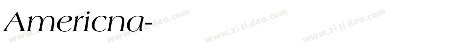 Americna字体转换