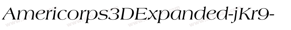 Americorps3DExpanded-jKr9字体转换