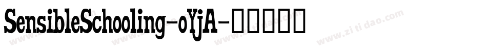 SensibleSchooling-oYjA字体转换