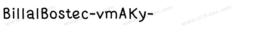 BillalBostec-vmAKy字体转换