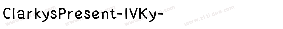 ClarkysPresent-lVKy字体转换