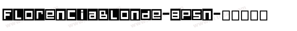 FlorenciaBlonde-8P5n字体转换