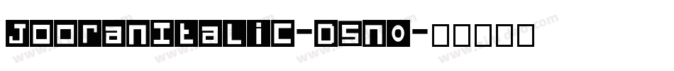JooranItalic-D5n0字体转换