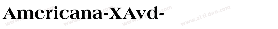 Americana-XAvd字体转换
