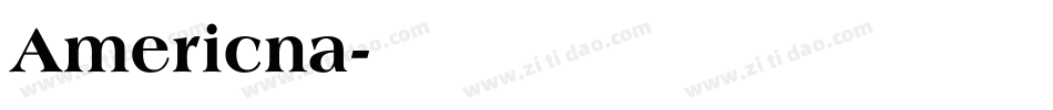 Americna字体转换