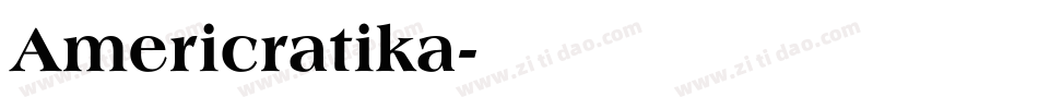 Americratika字体转换