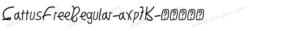 CattusFreeRegular-axp7K字体转换