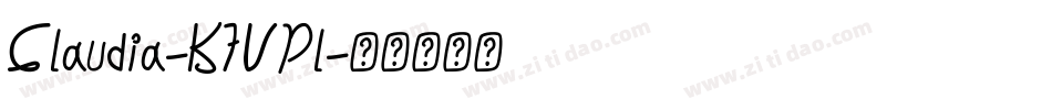 Claudia-K7VPl字体转换