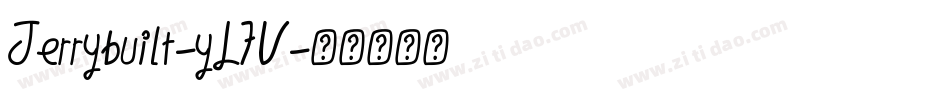 Jerrybuilt-yL7V字体转换