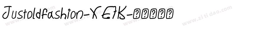 Justoldfashion-XE7K字体转换