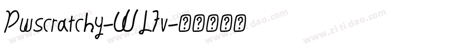 Pwscratchy-WL7v字体转换