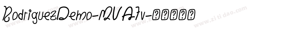 RodriguezDemo-MVA7v字体转换