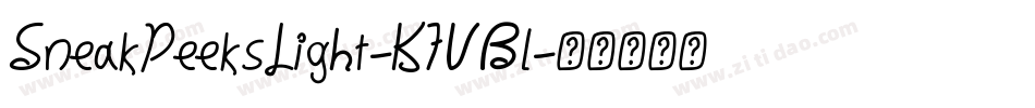 SneakPeeksLight-K7VBl字体转换