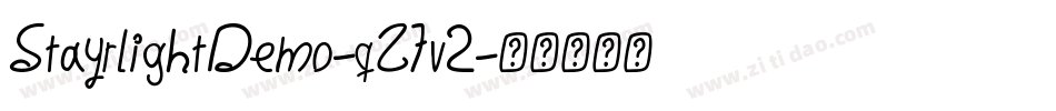 StayrlightDemo-qZ7v2字体转换