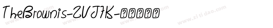 TheBrownis-ZVJ7K字体转换