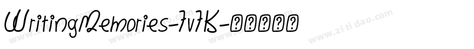 WritingMemories-7v7K字体转换