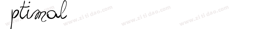 Optimal3D-21O3字体转换
