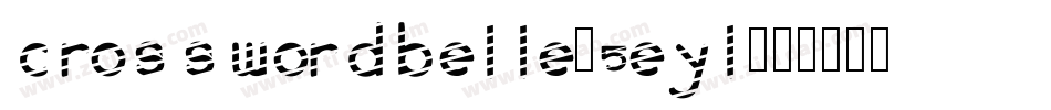 Crosswordbelle-5EyL字体转换