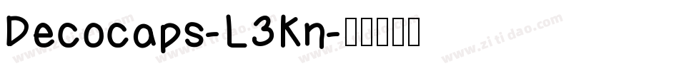 Decocaps-L3Kn字体转换