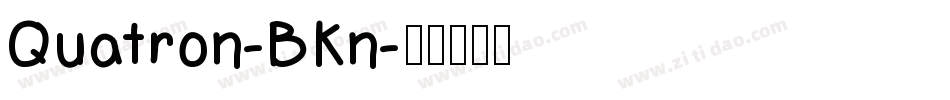 Quatron-BKn字体转换