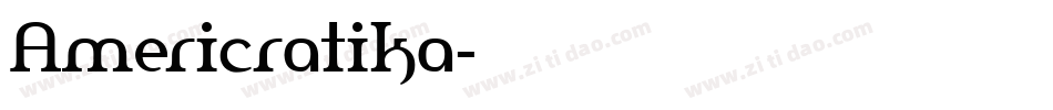 Americratika字体转换