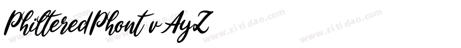 PhilteredPhont-vAyZ字体转换