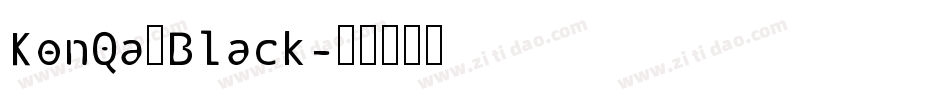 KonQa_Black字体转换