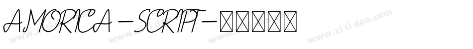 AMORICA-SCRIPT字体转换