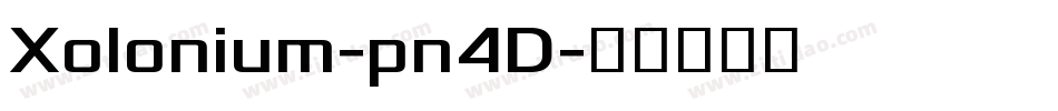 Xolonium-pn4D字体转换