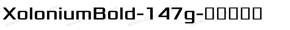 XoloniumBold-147g字体转换