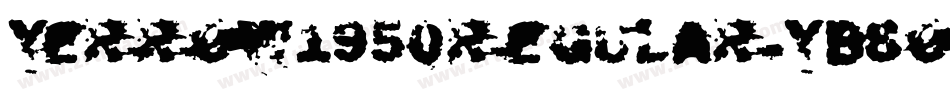 Yerrow1950Regular-YB8o字体转换