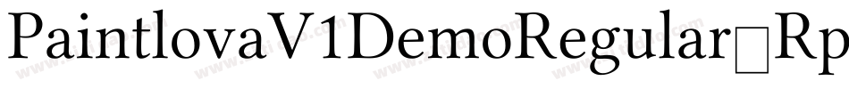 PaintlovaV1DemoRegular-RpJWl字体转换