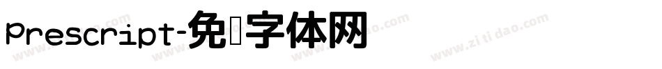 Prescript字体转换
