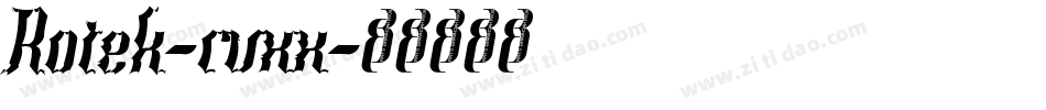 Rotek-rvxx字体转换
