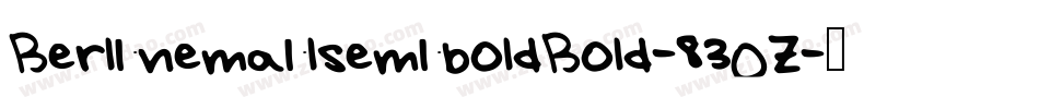 BerlinemailsemiboldBold-83OZ字体转换