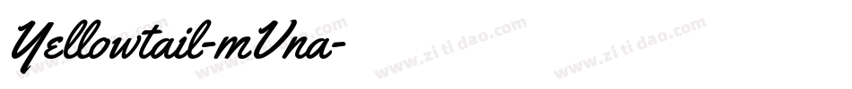 Yellowtail-mVna字体转换