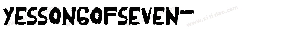 YesSongOfSeven字体转换