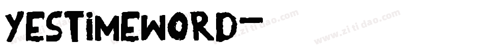YesTimeWord字体转换