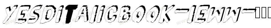 Yes3DitalicBook-lEww字体转换